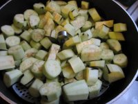 Hansel eggplant 2, steamer basket.JPG