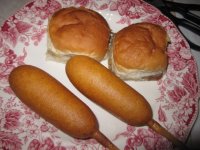 Corn dogs and White Castles.JPG