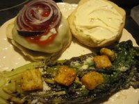 Burger and grilled romaine.JPG