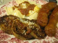 Oven-fried eggplant 4, plated.JPG