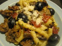 Sausage, pasta, olives.JPG