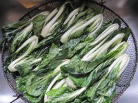 Bok choy, ready to grill.JPG