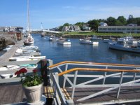 Having a beer at Barnacle Billy's, Ogunquit June 2015.JPG