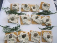 Salmon mousse and capers.JPG