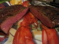 Flat iron steak, cut.JPG