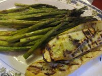 Grilled asparagus and summer squash.JPG