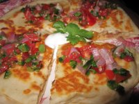 Chicken and cheese quesadillas with pico de gaillo.JPG