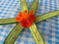 Cucumber and nasturium salad.JPG