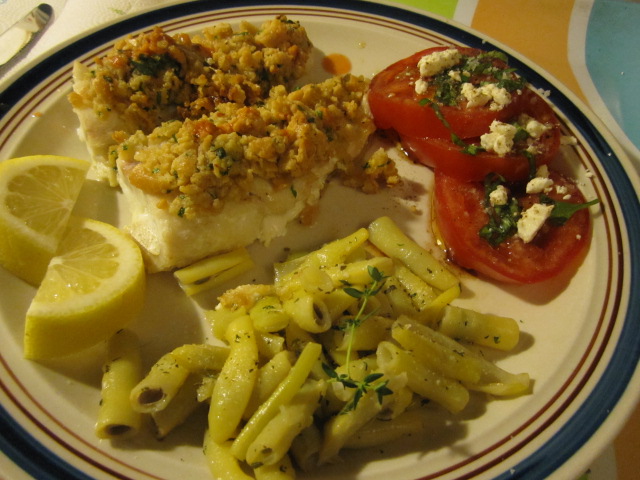 Baked stuffed haddock  dinner.JPG