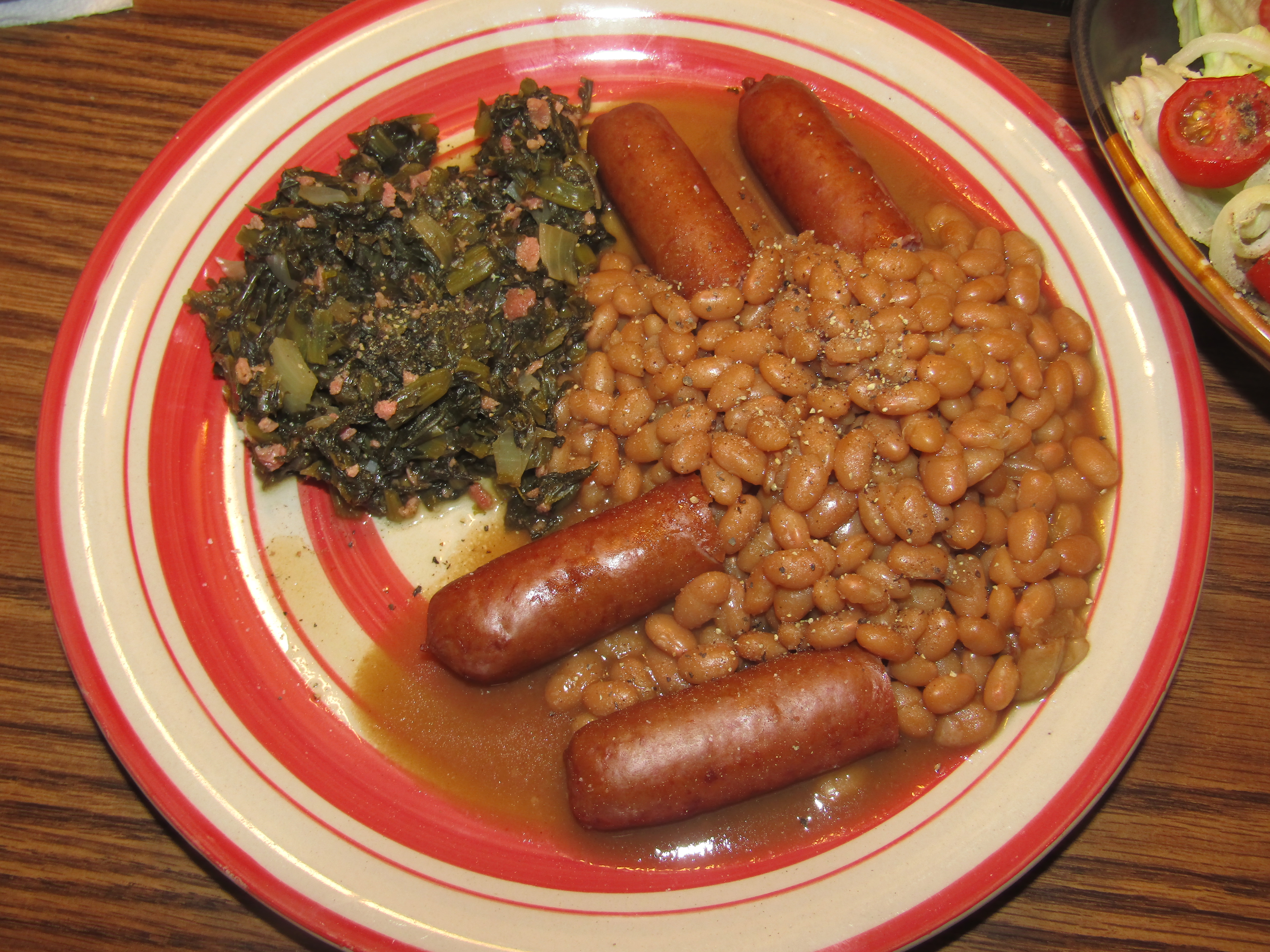 Brats, Beans, Turnip Greens 6-6-24.JPG