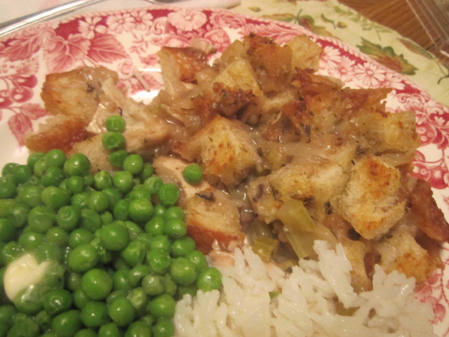 Chicken cobbler casserole, plated.JPG