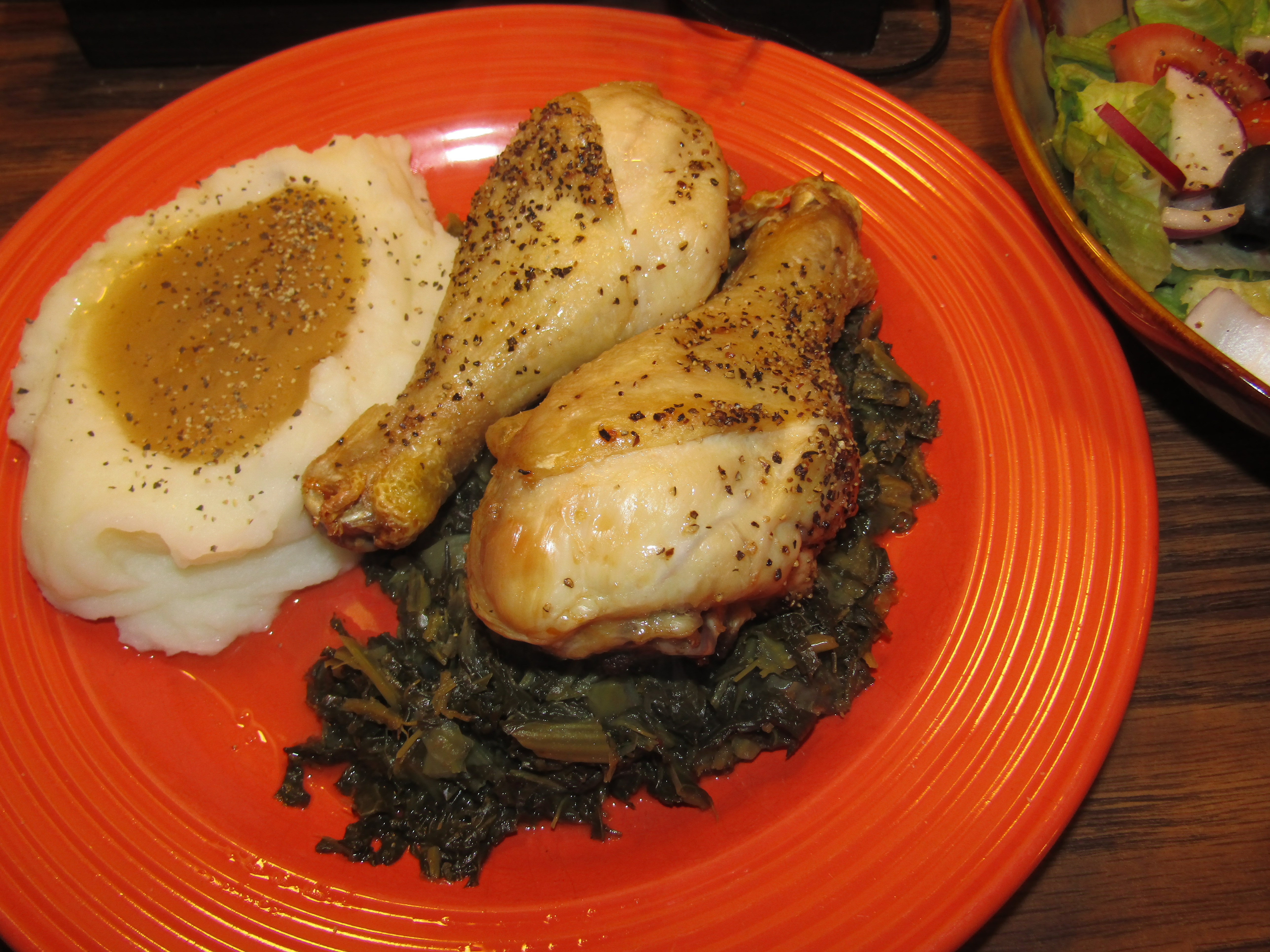 Chicken Drumsticks, Turnip Greens.JPG