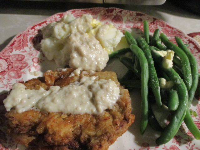 Chicken fried steak dish.JPG