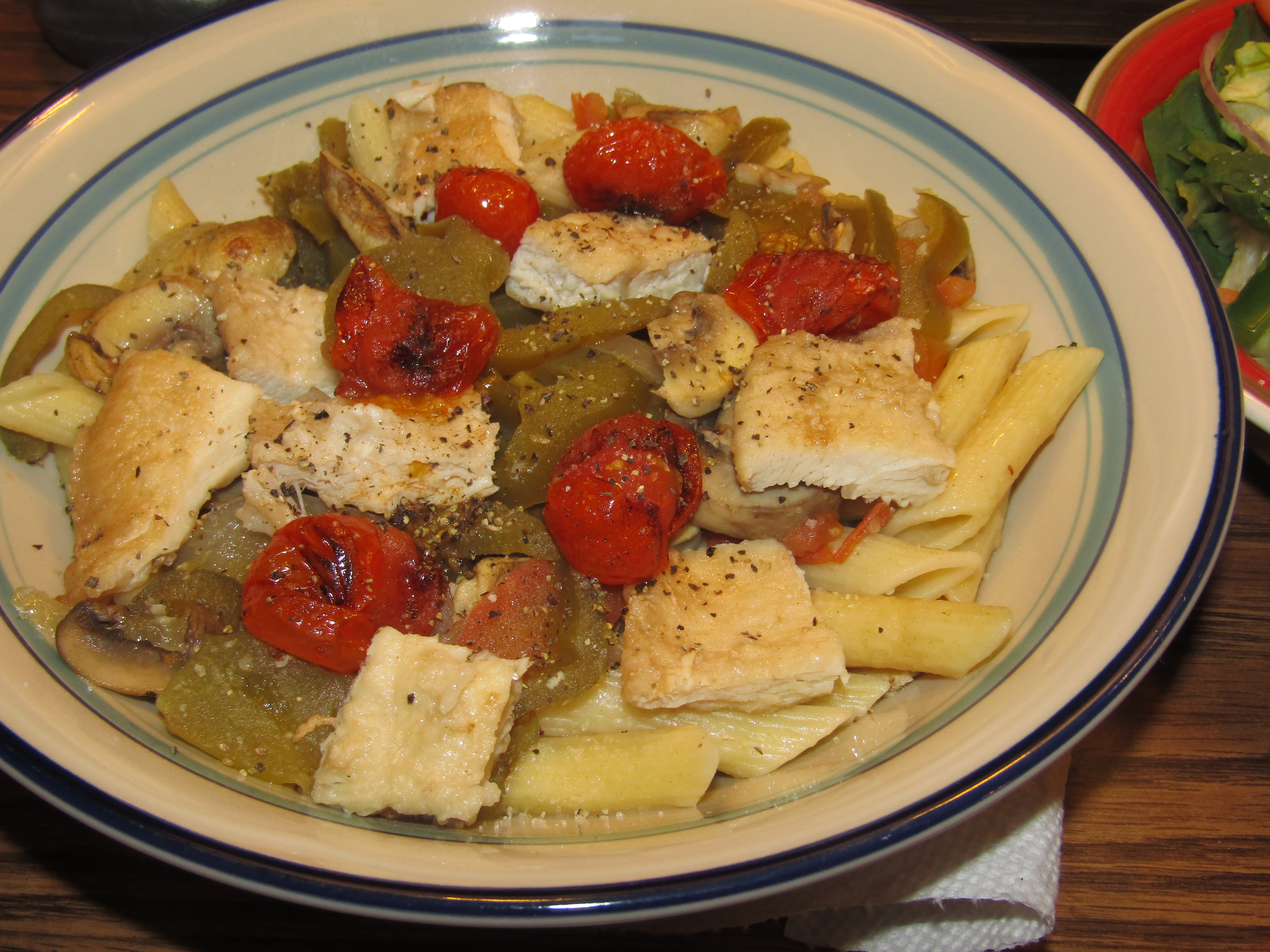 Chicken & Penne with Veggies 3-30-22.JPG