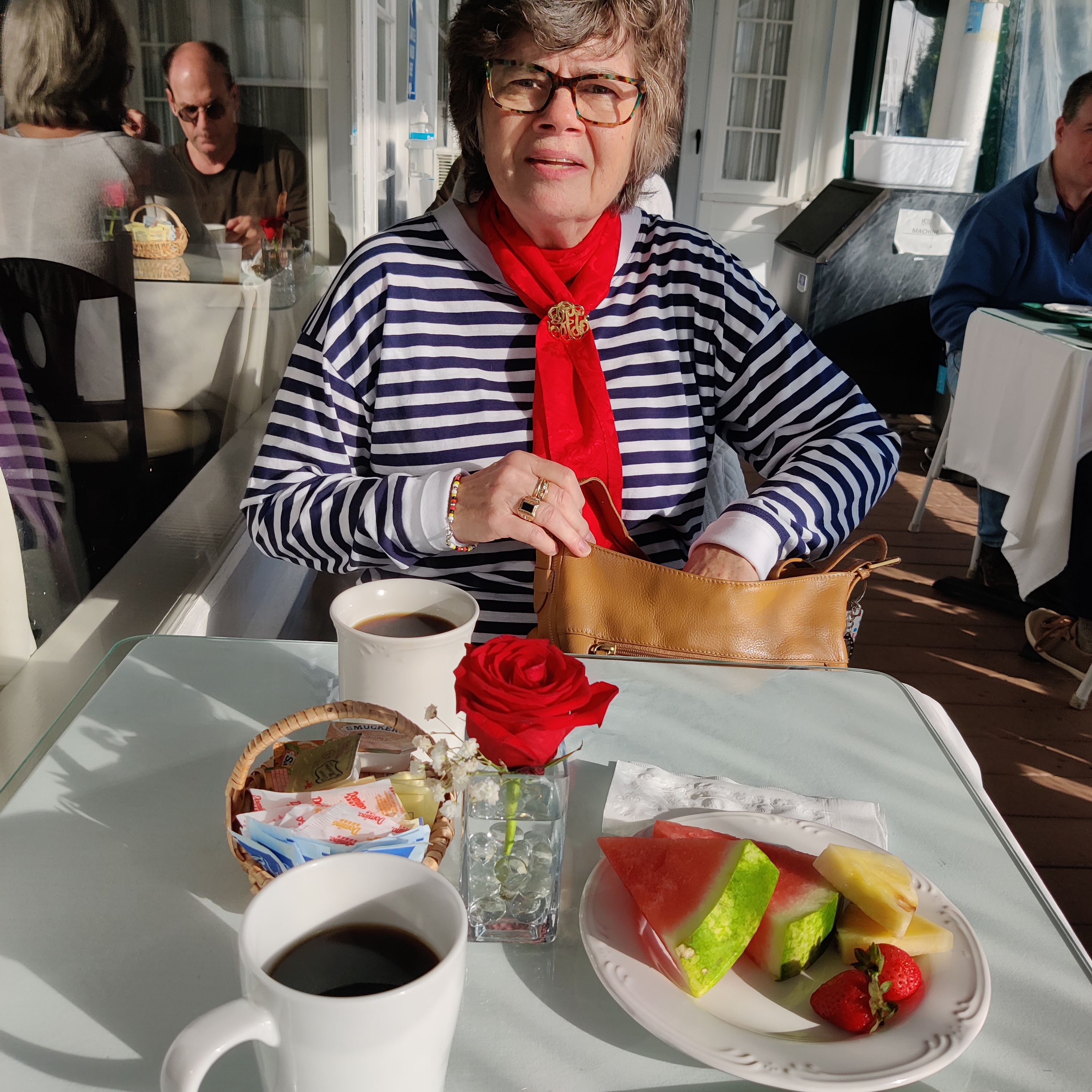 Christine at Terrace, breakfast, 10.22.jpg