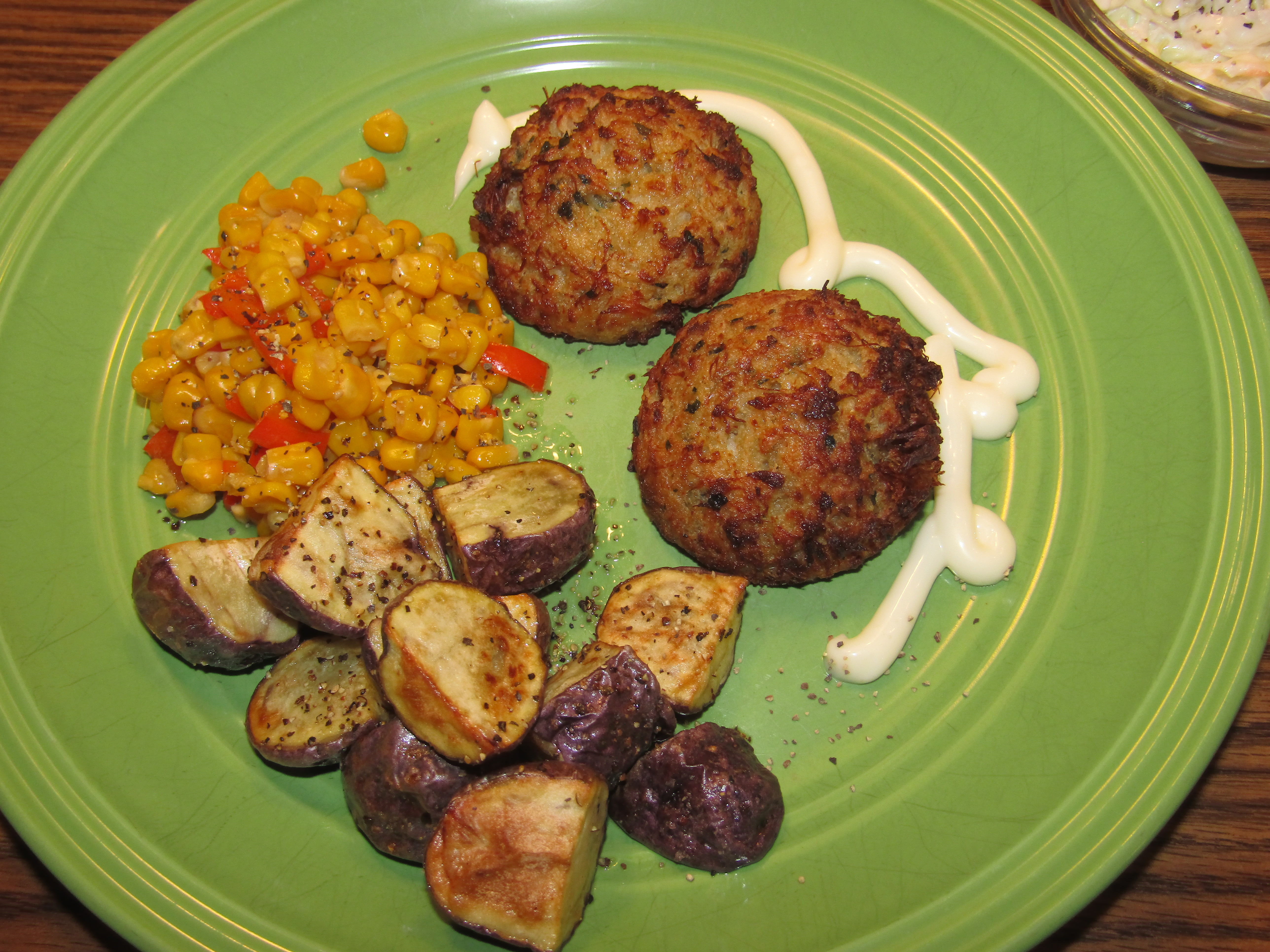 Crab Cakes , Purple Spuds 11-8-24.JPG