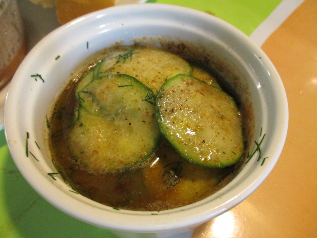 Cucumbers and browned butter.JPG