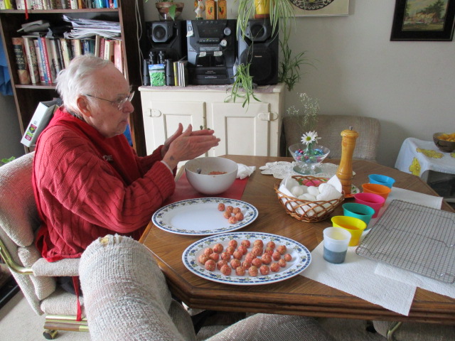 Dad and Italian wedding soup, March 2018.JPG