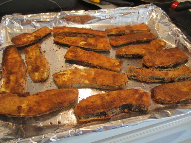 Eggplants, oven fried.JPG