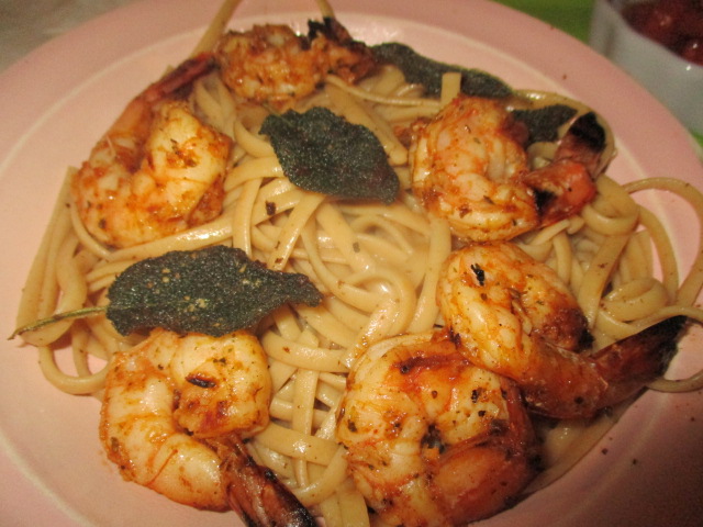 grilled shrimp and  pasta.JPG