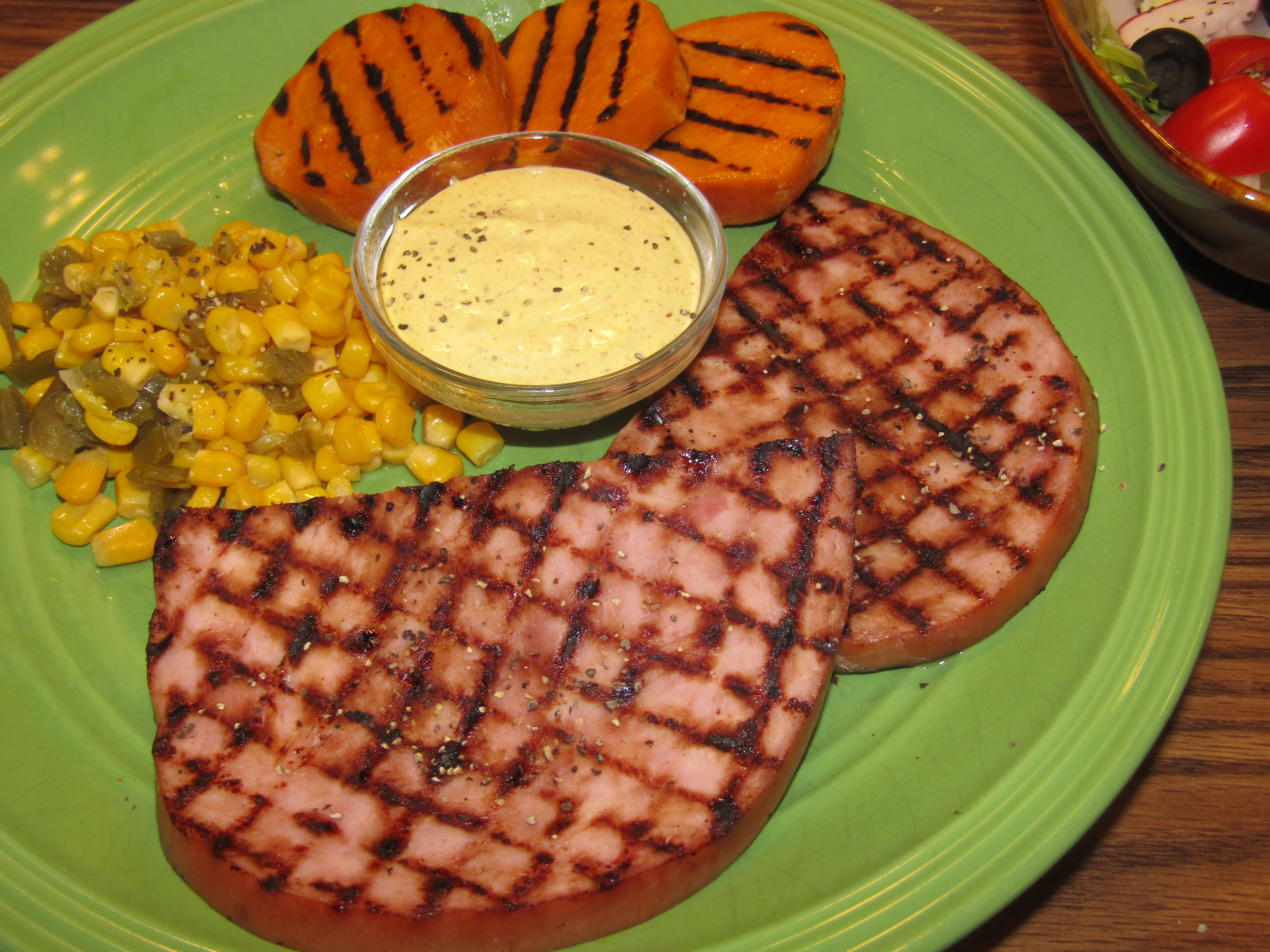 Ham Steak, Grilled 8-1-22.JPG