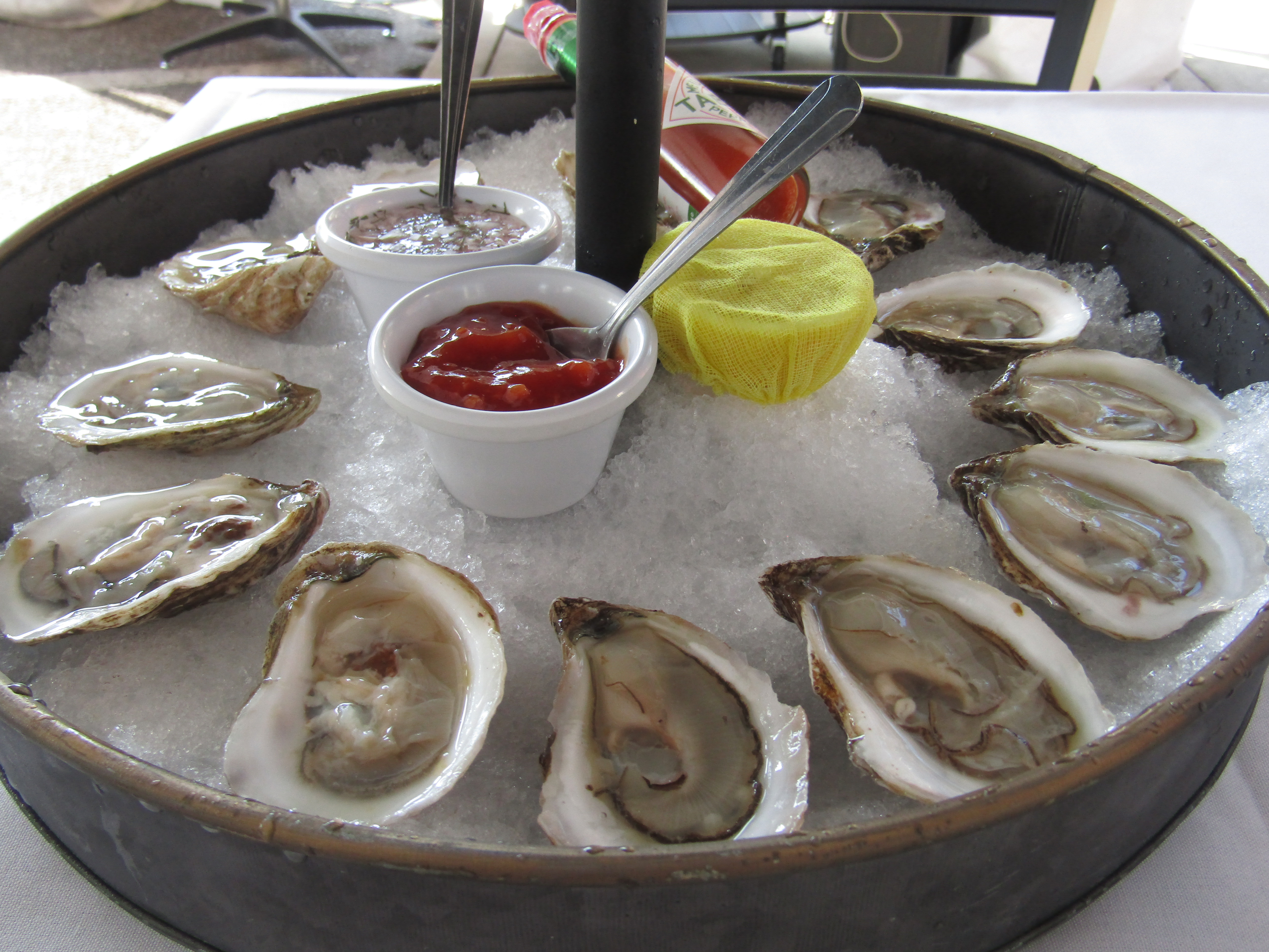 Jules' Place Seafood tower -Oysters.JPG