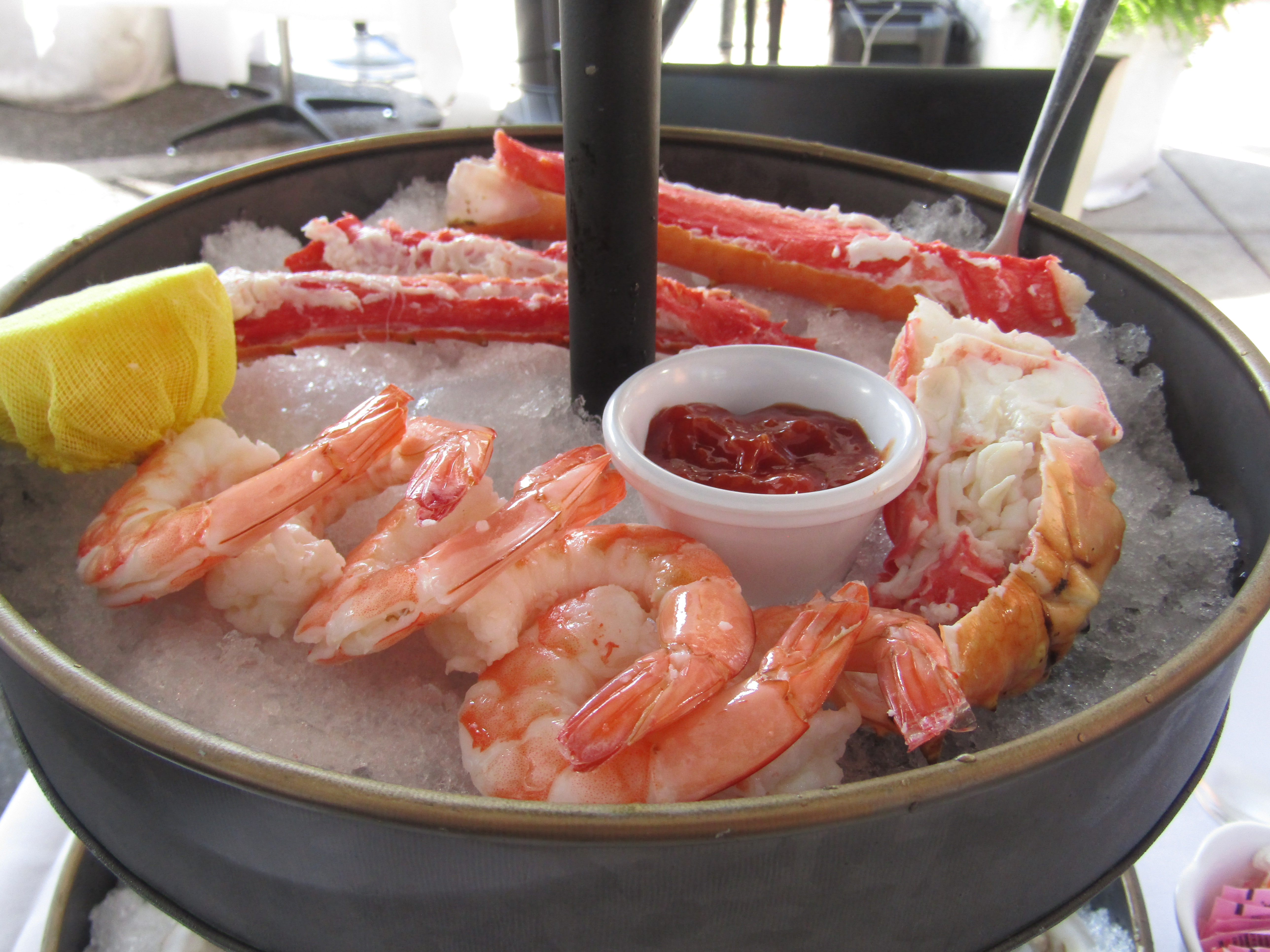 Jules' Place Seafood tower- Shrimp & Crab Cocktail.JPG