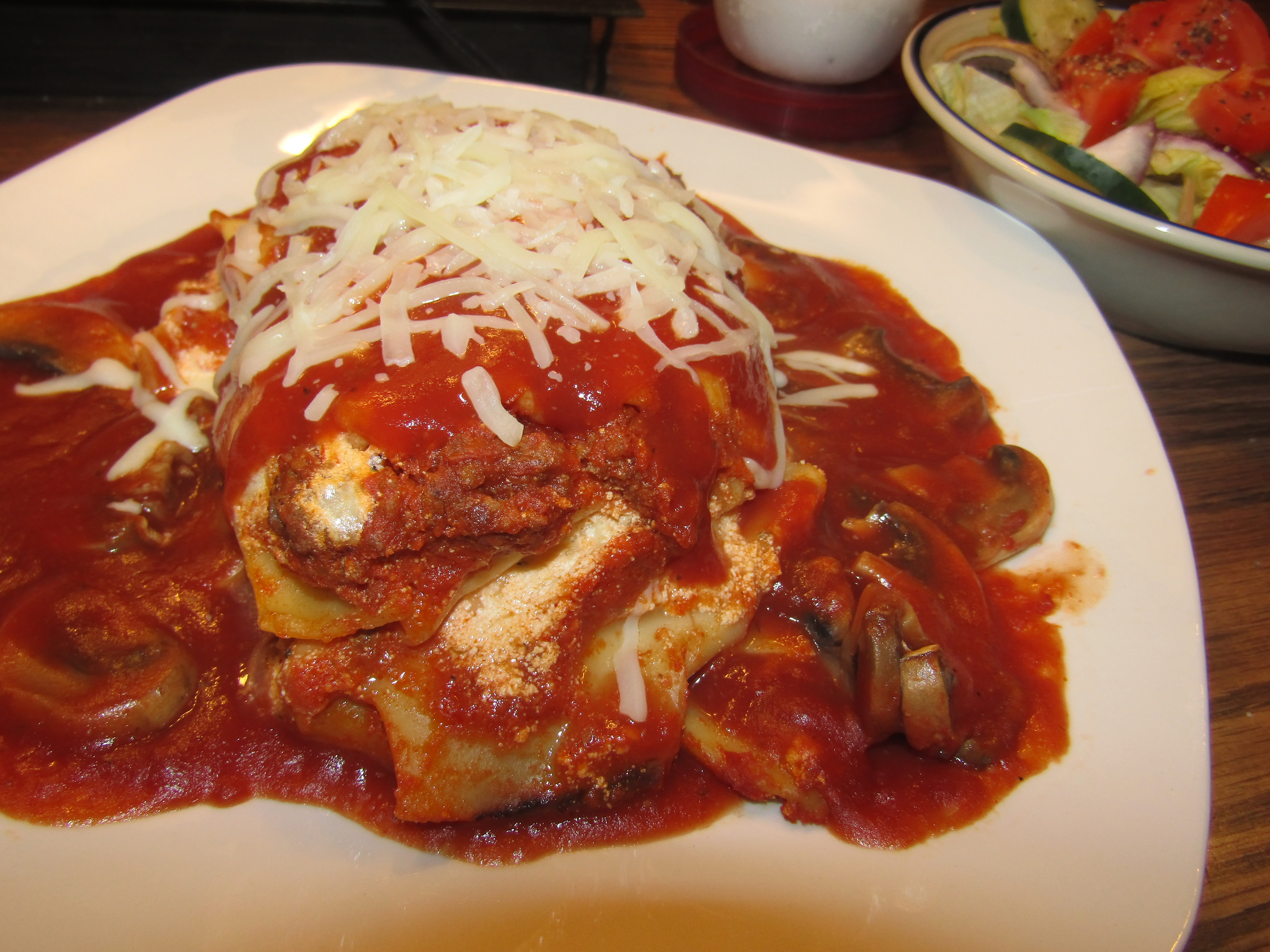 Lasagna, Mushroom Marinara.JPG