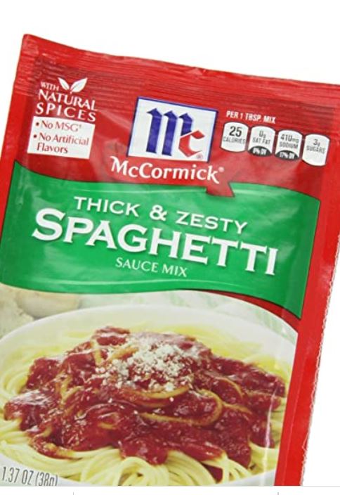 McCormick's Spaghetti Sauce copycat recipe