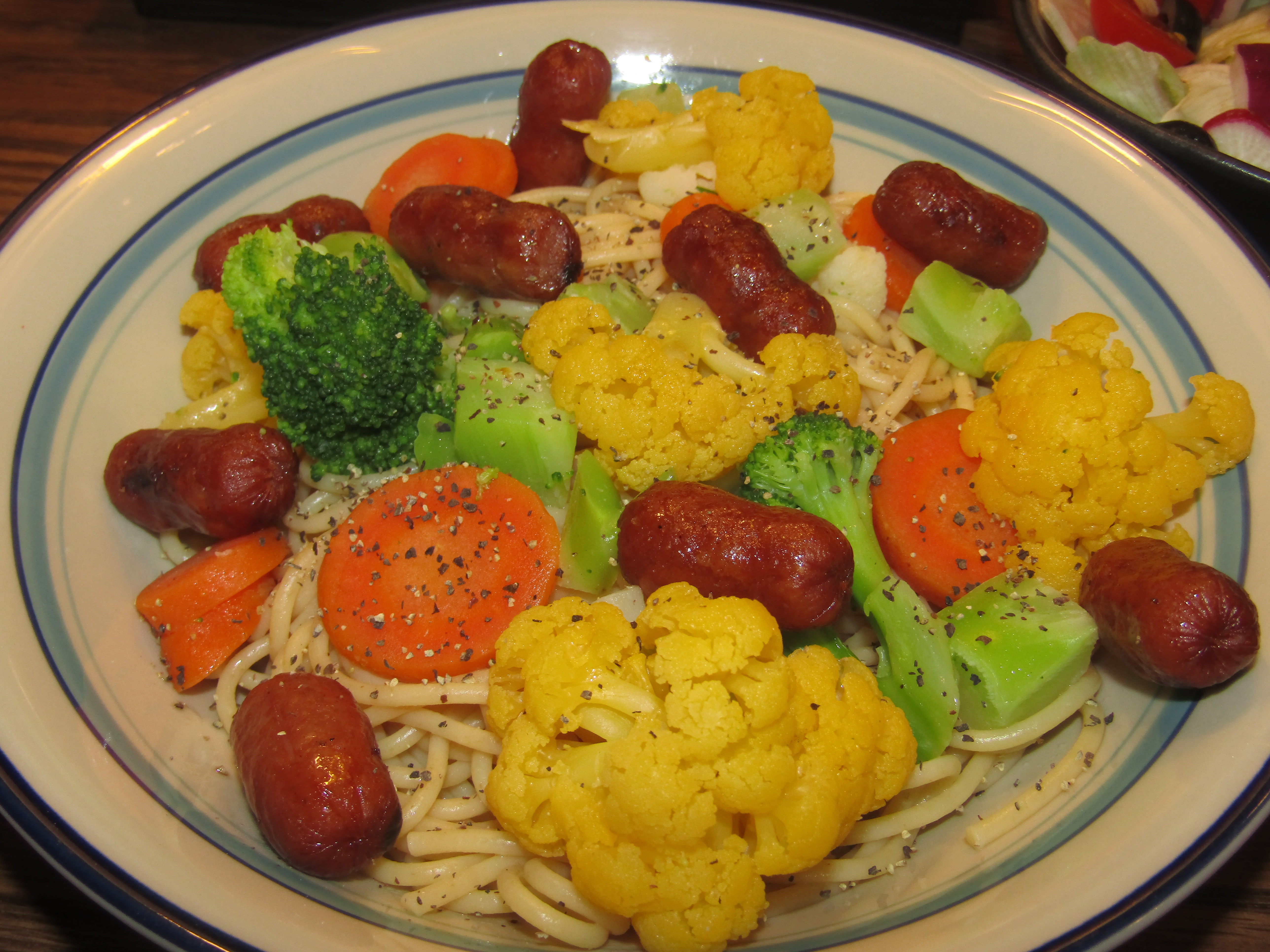 Pasta with Veggies & Smokies 8-27-25.JPG