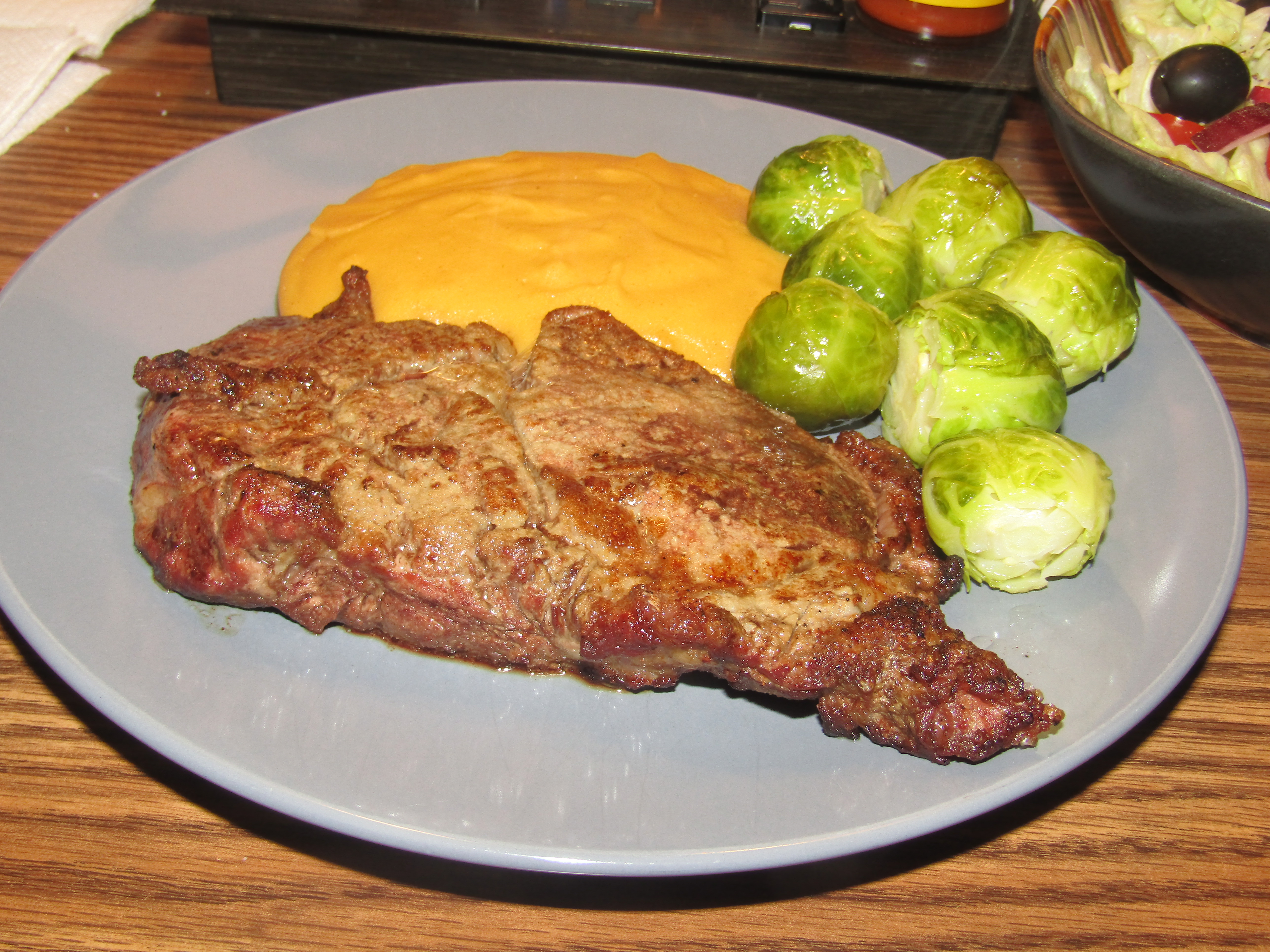 Rib Eye, Creamed Sweet Tater 12-17-23.JPG