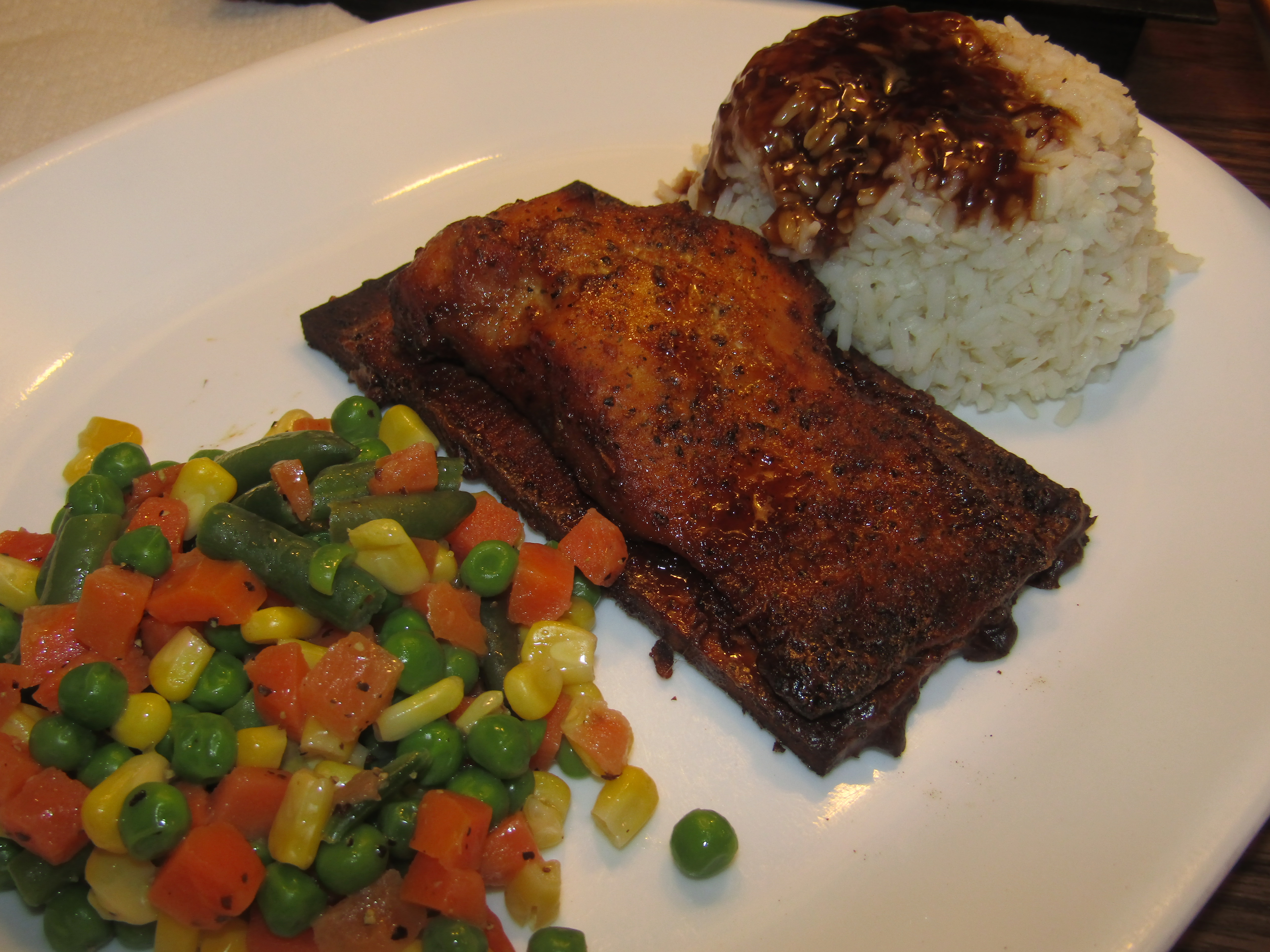Salmon , Cedar Plank Bourbon Sauce 88-8-25.JPG