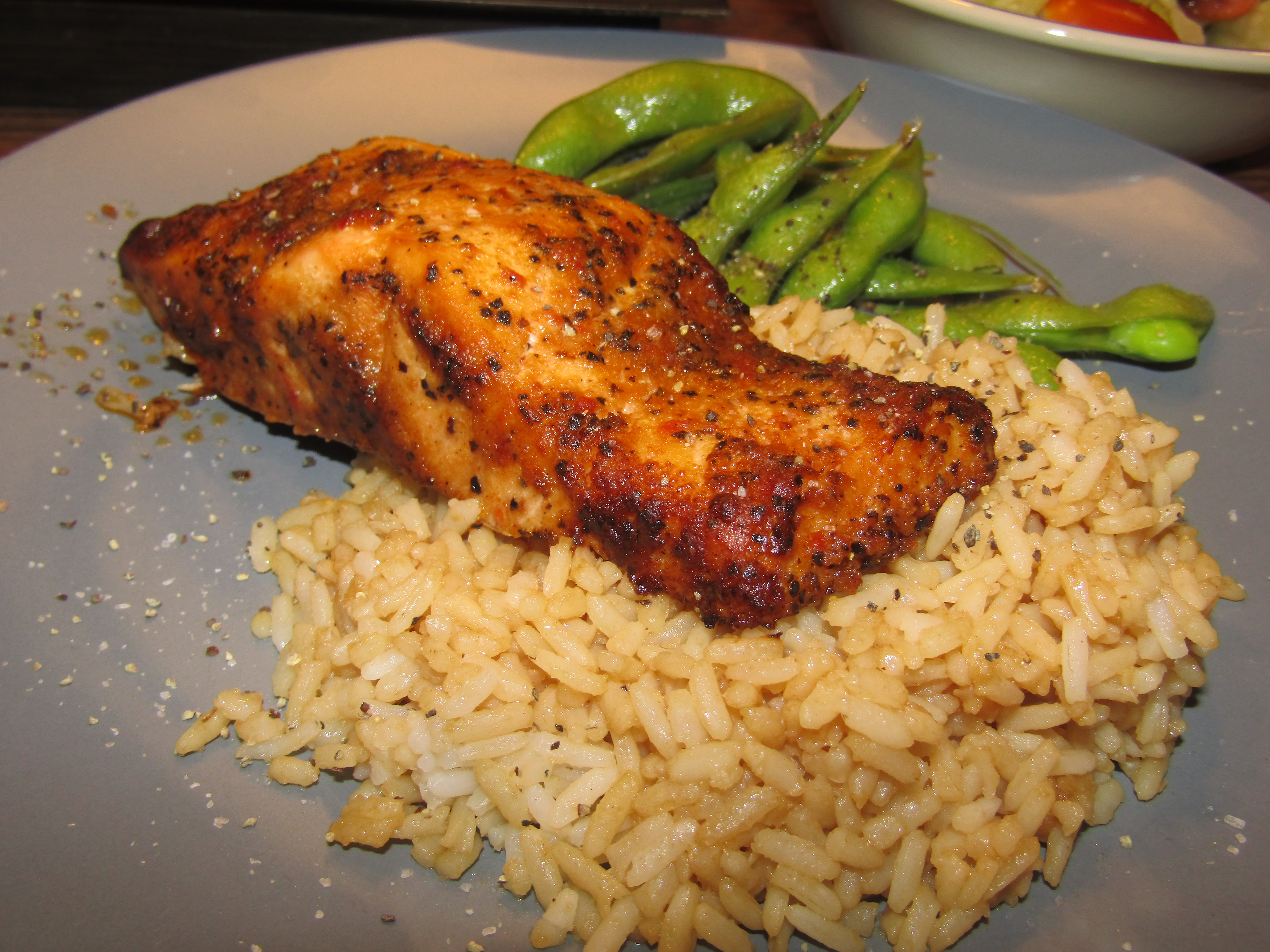 Salmon Filet, Edamame 4-19-22.JPG