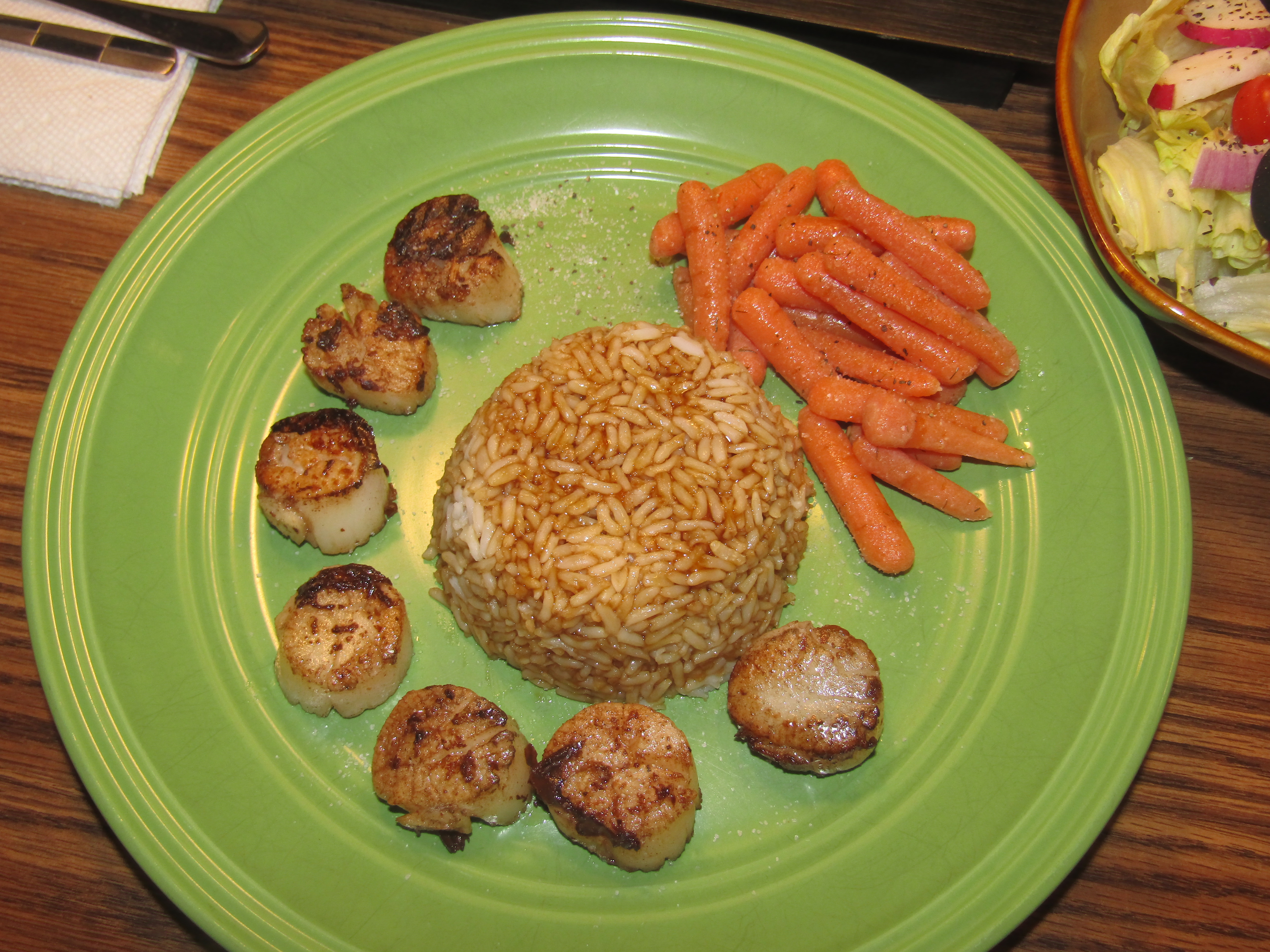 Scallops, Teriyaki Rice 11-17-23.JPG