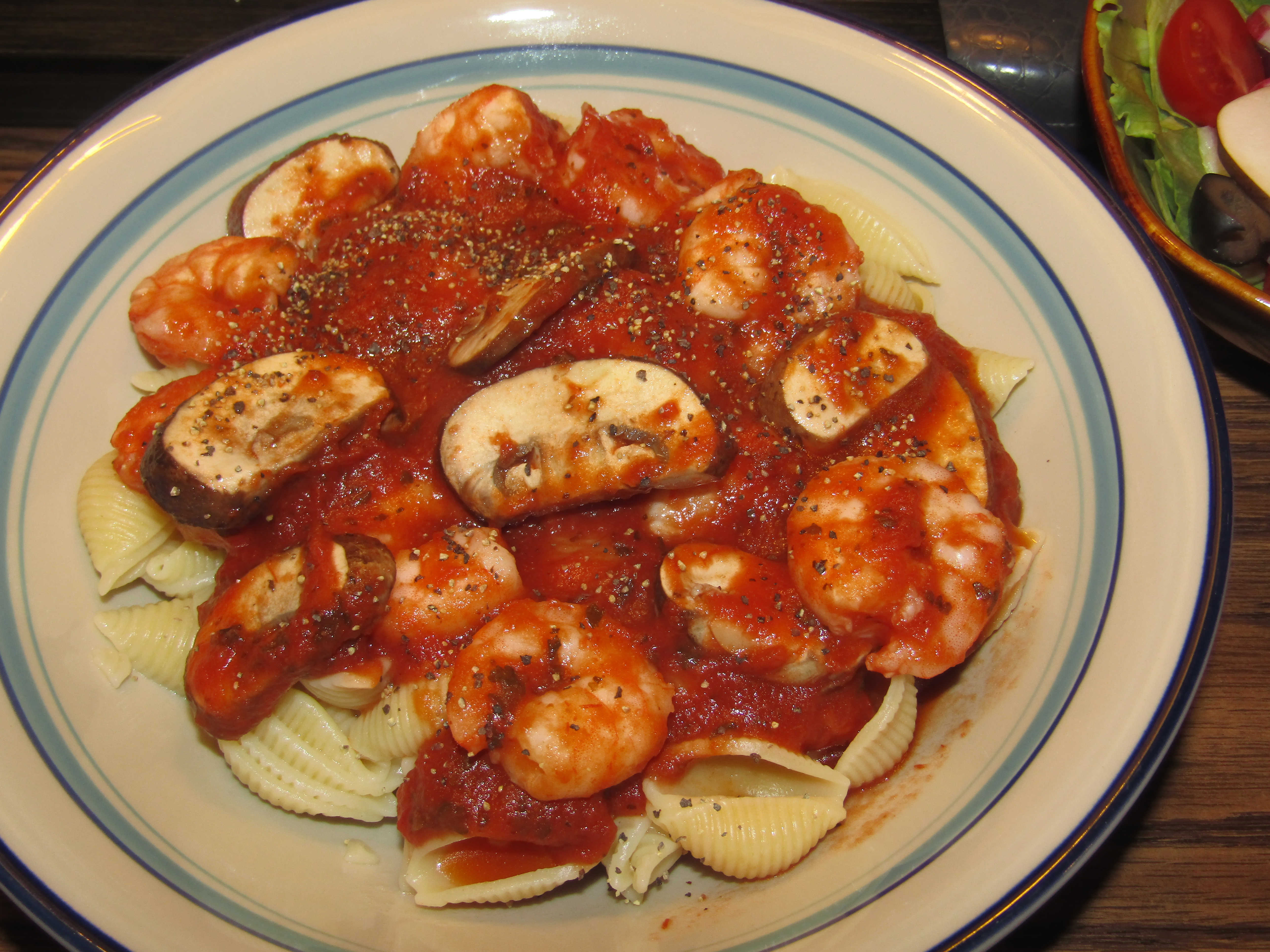 Shells with Shrimp & 'Shrooms 8-6-25.JPG