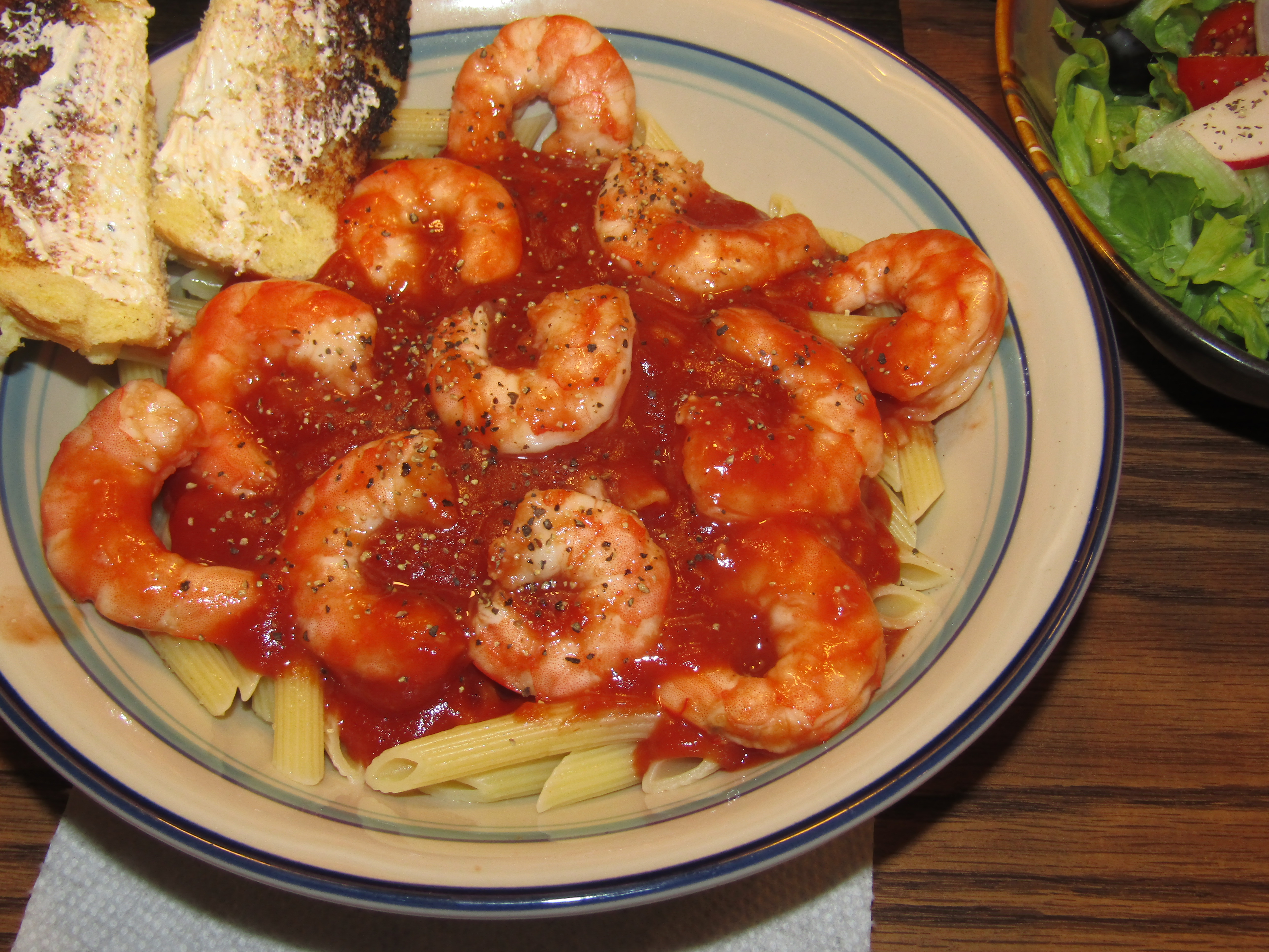 Shrimp Marinara over Penne 10-26-22.JPG