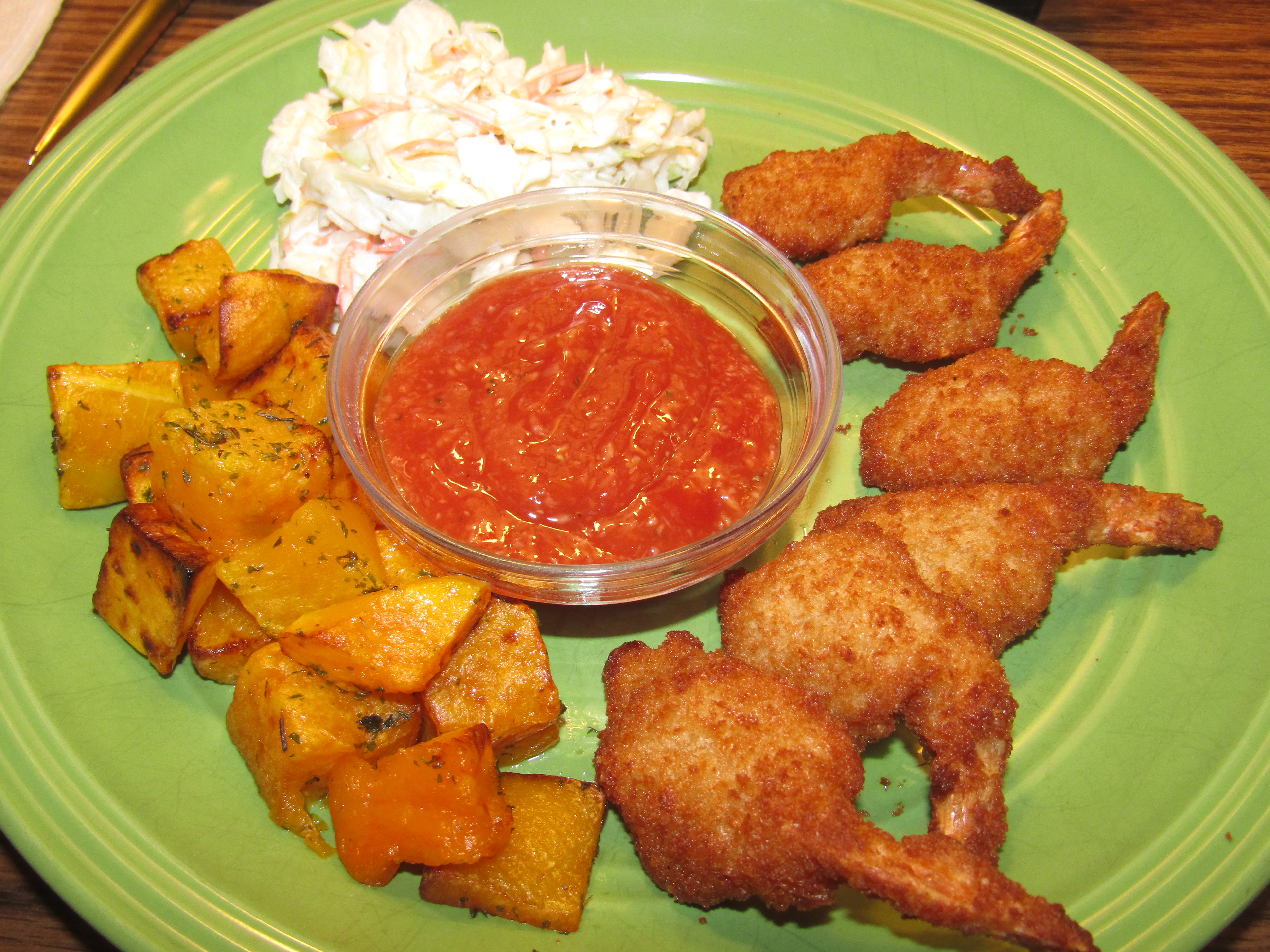 Shrimp, Squash Cubes, Slaw 11-1-24.JPG