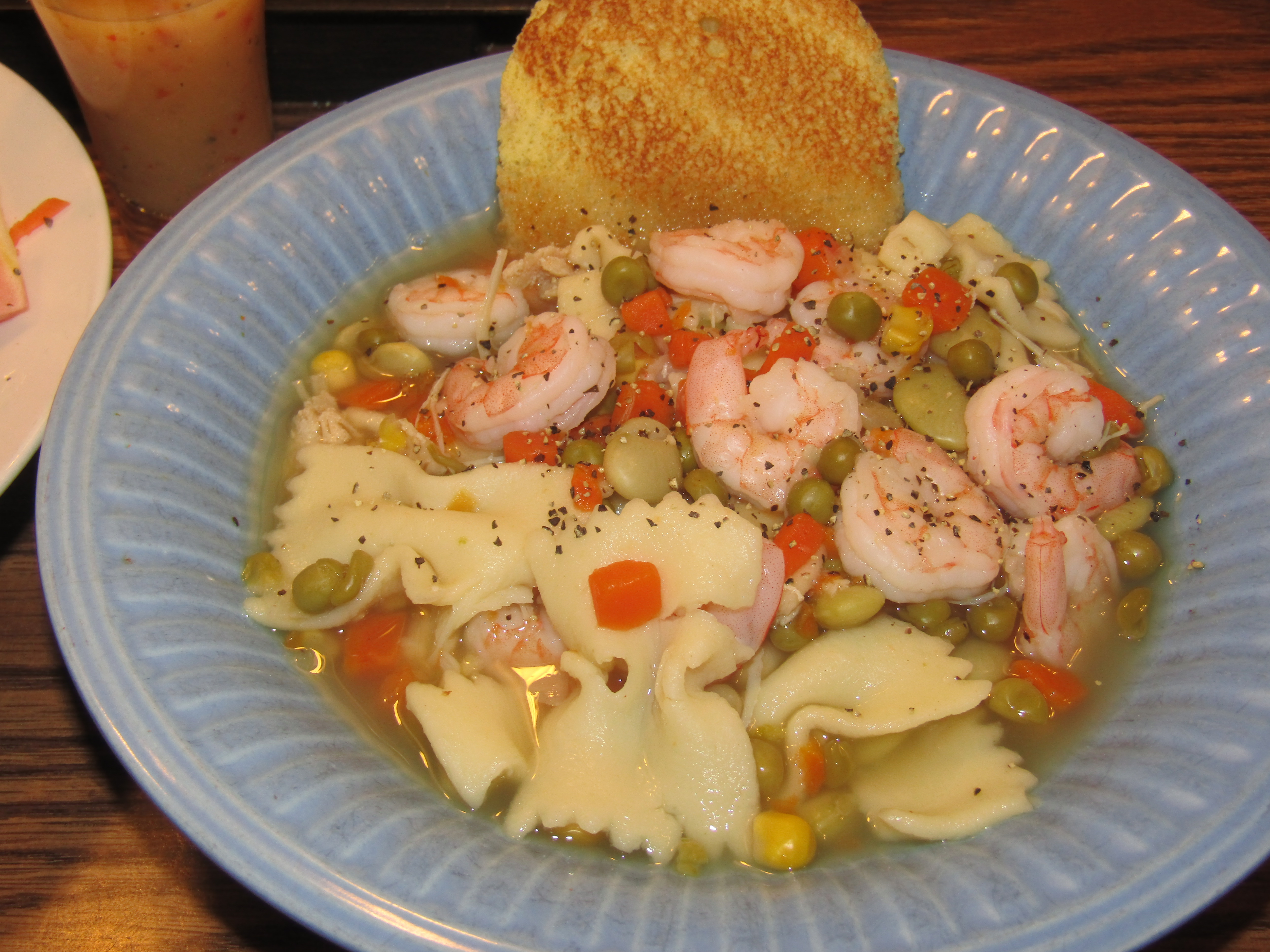 Soup, Shrimp & Vegetable Bow Tie 3-28-22.JPG