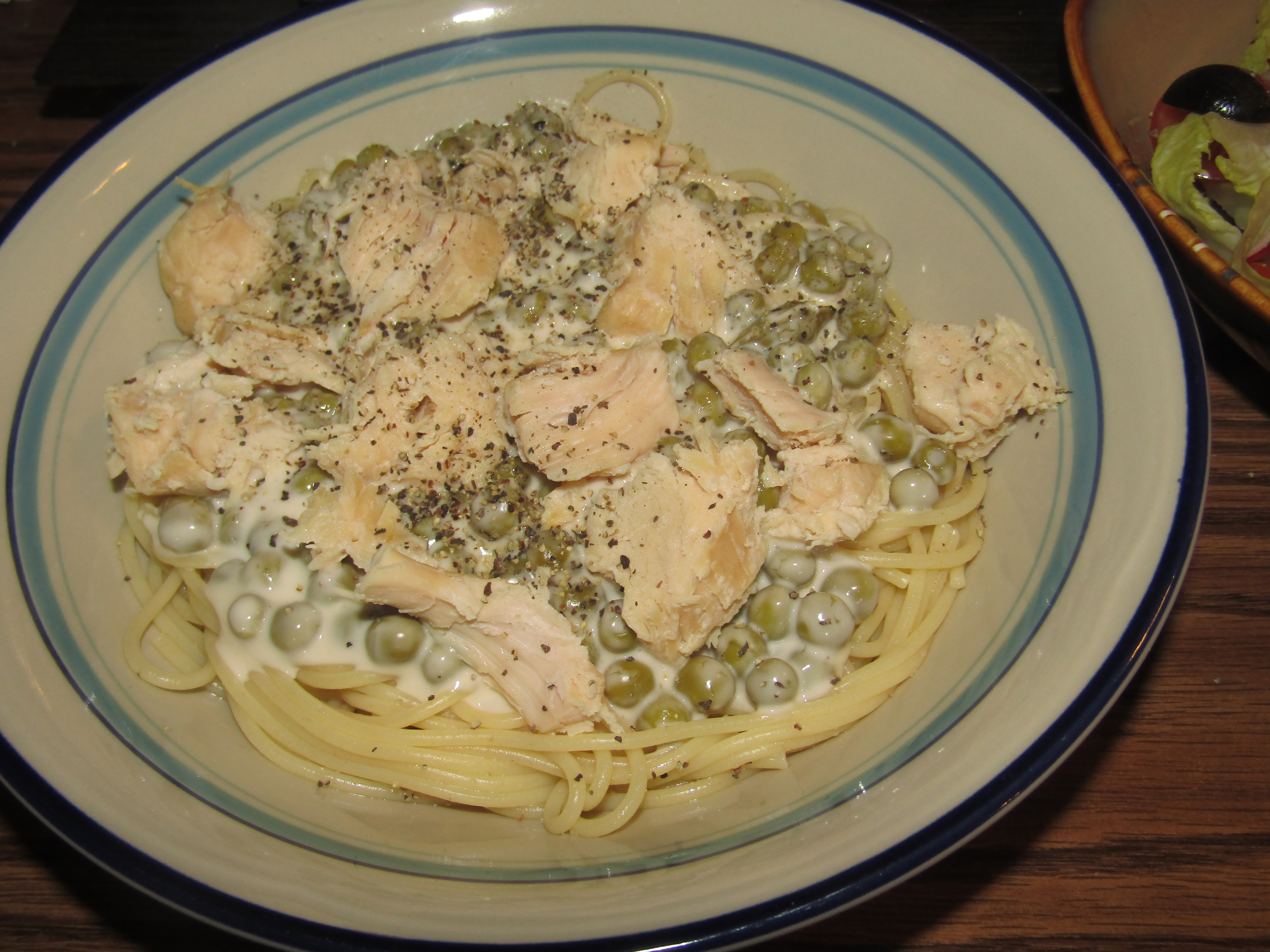 Spaghetti , Chicken Alfredo 5-10-23.JPG