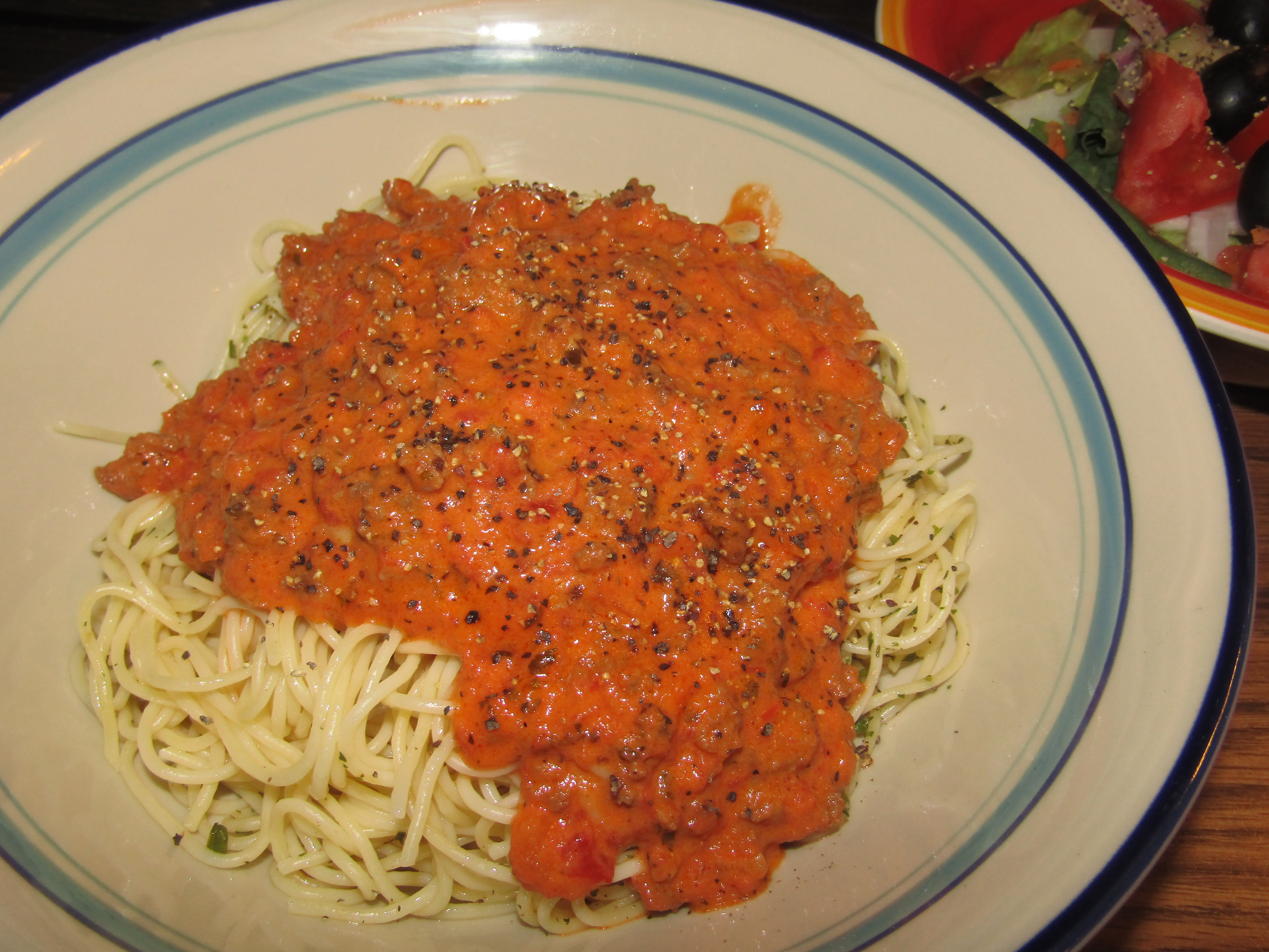 Spaghetti with Meat sauce (Ground Pork  8-2-22.JPG