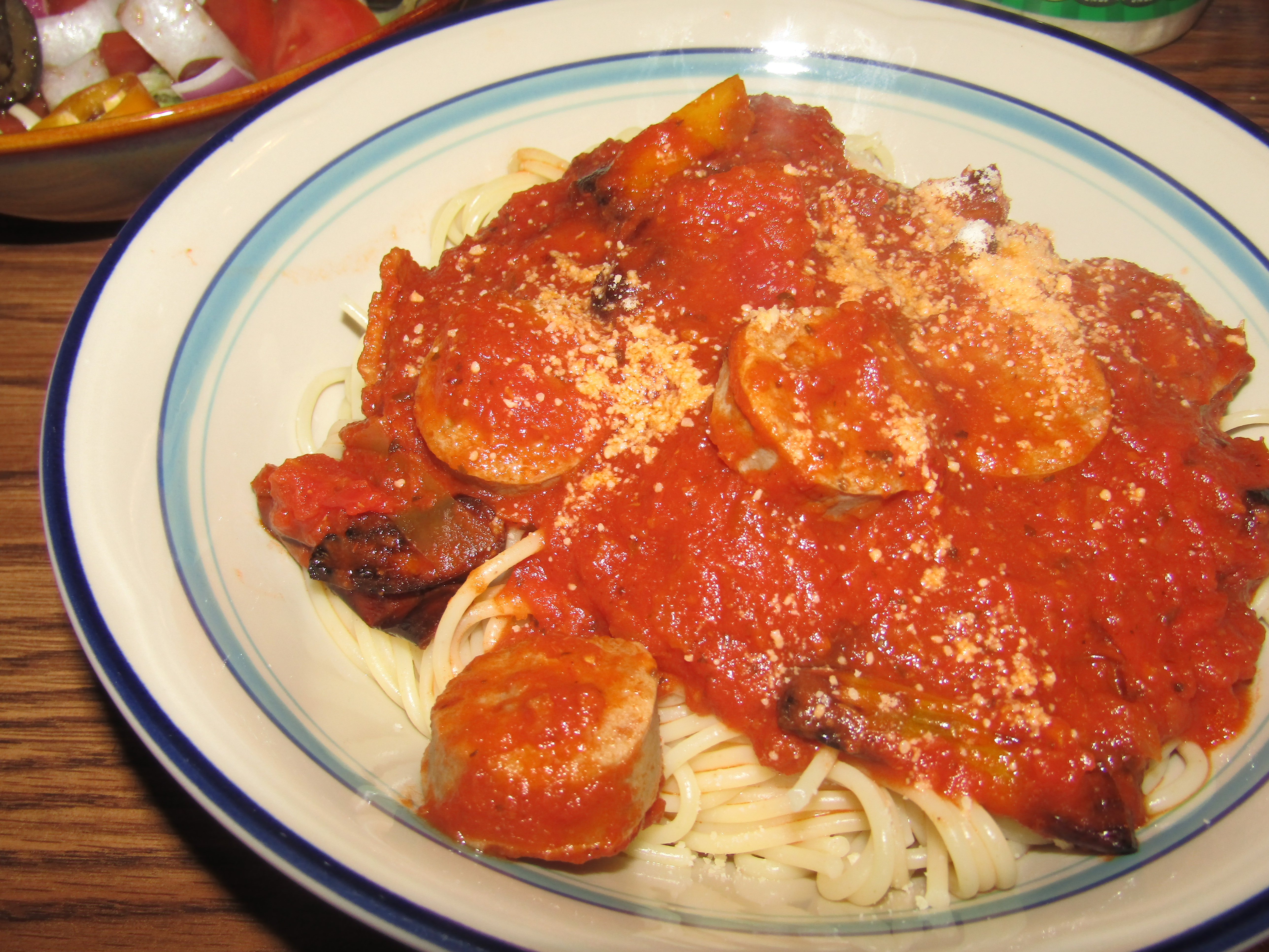 Spaghetti with sausage & Roasted Peppers.JPG