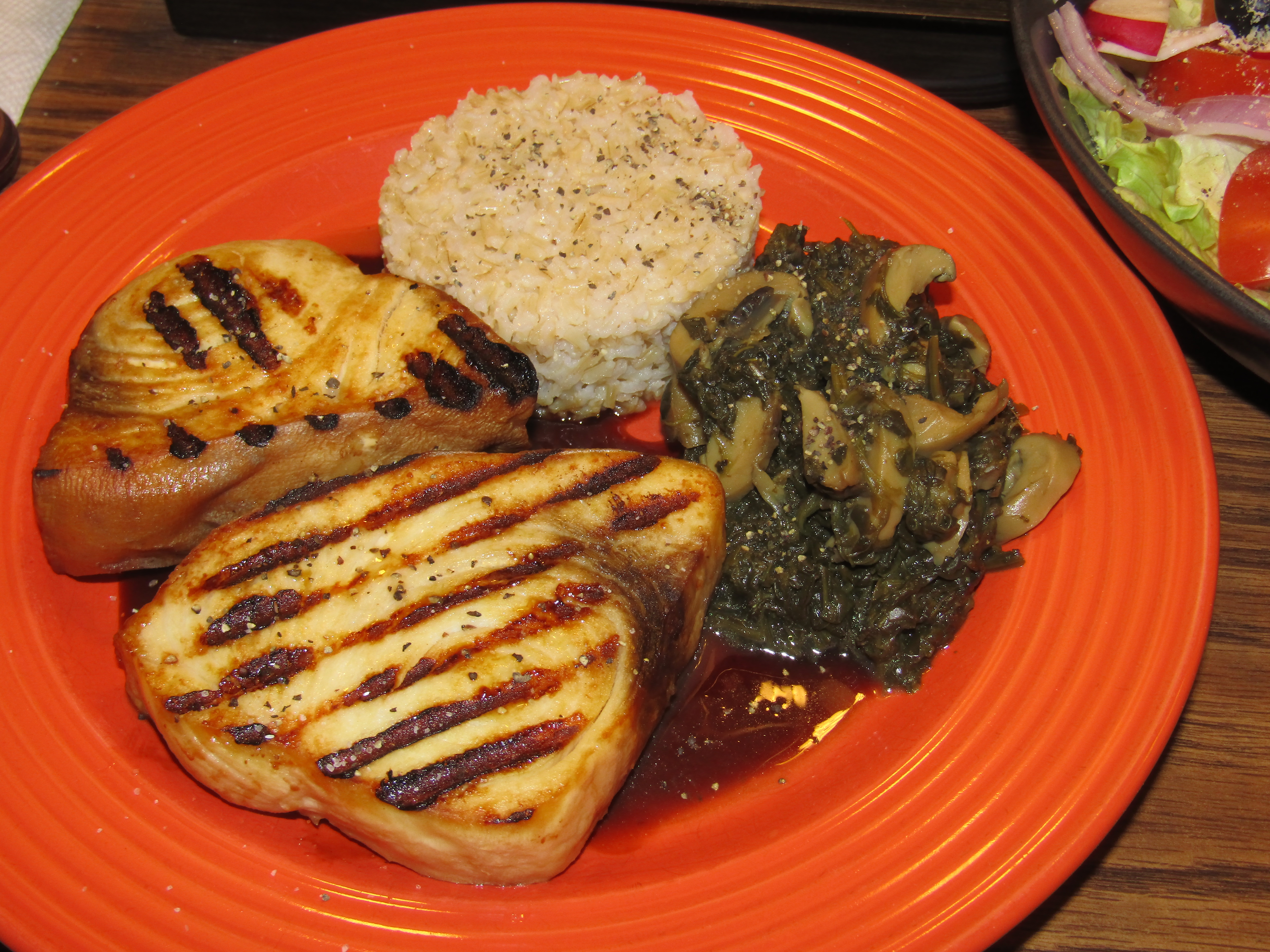 Tuna Steaks, Brown Rice.JPG