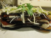 Eggplant with tomato confit.JPG