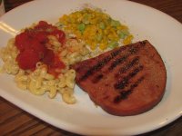 Ham Steak, Mac n' Cheese, Stewed Tomatoes.jpg