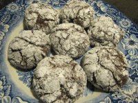 Chocolate Crinkle cookies, Cook's Illustrated.JPG