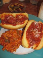 Meatball Sandwiches, Spanish Rice, Bean Salad.jpg