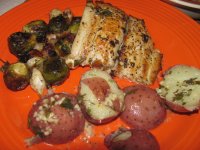 Mahi Mahi, Seared, Roasted Sprouts and Pearls,Parsleyed Baby Reds, Basil&Garlic Butter (2).jpg