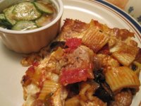 Baked sausage and eggplant rigatoni.JPG