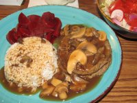 Burger with Mushroom Gravy, Harvard Beets.jpg