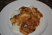 Pan Fried Chicken Breast, Garlic Mashed Potatoes, Mushroom and Onion Gravy.jpg